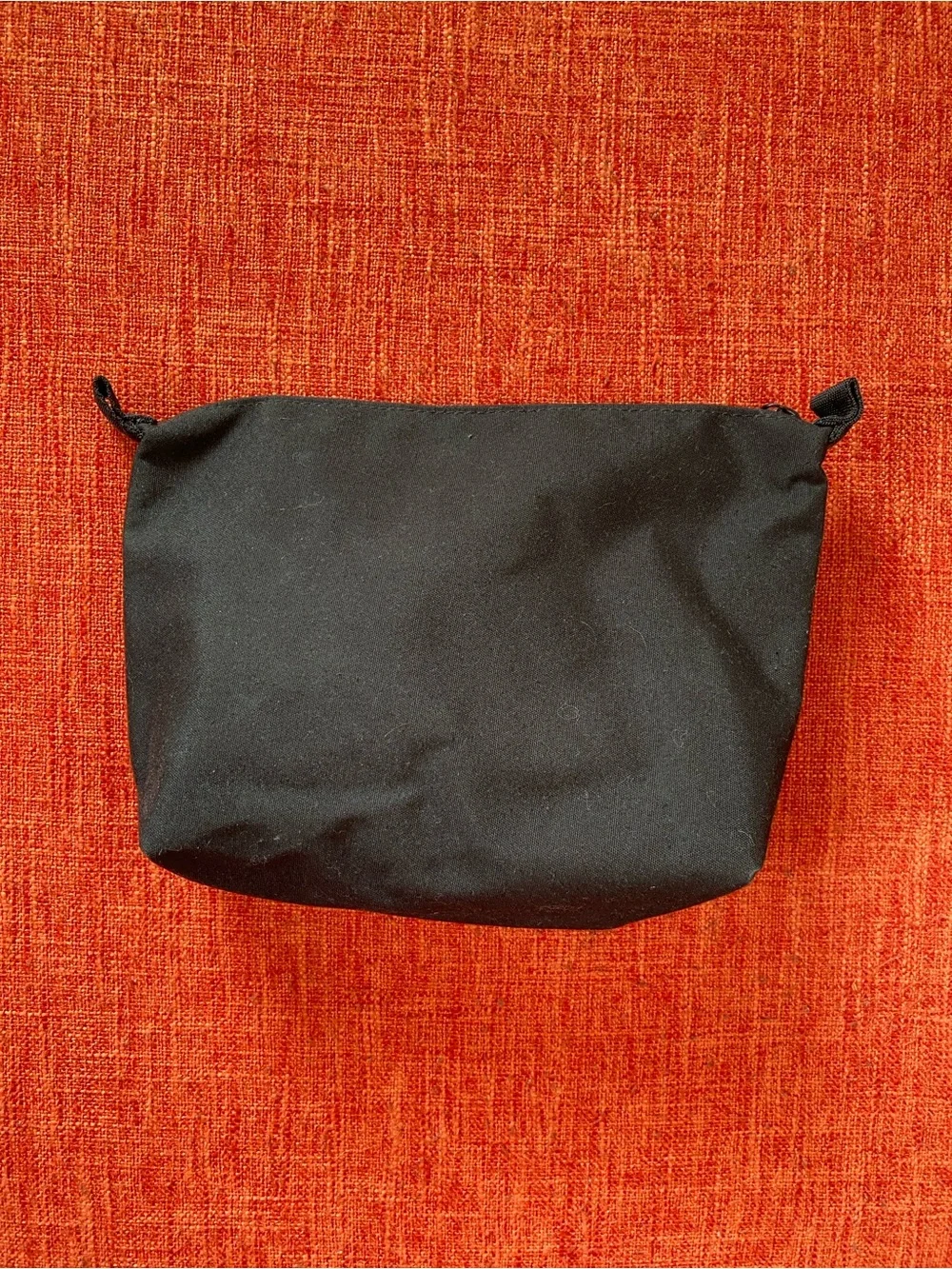 Black Travel Pouch Make Up bag Zipper Closure Molded Pouch Clutch Target
